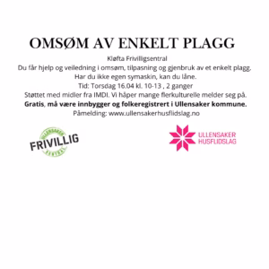 Omsøm av enkelt plagg, Kløfta