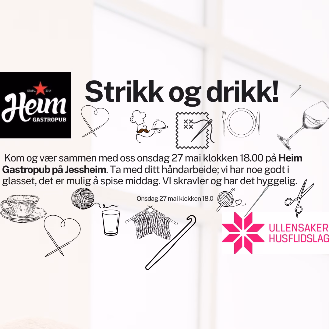 Strikk og drikk!